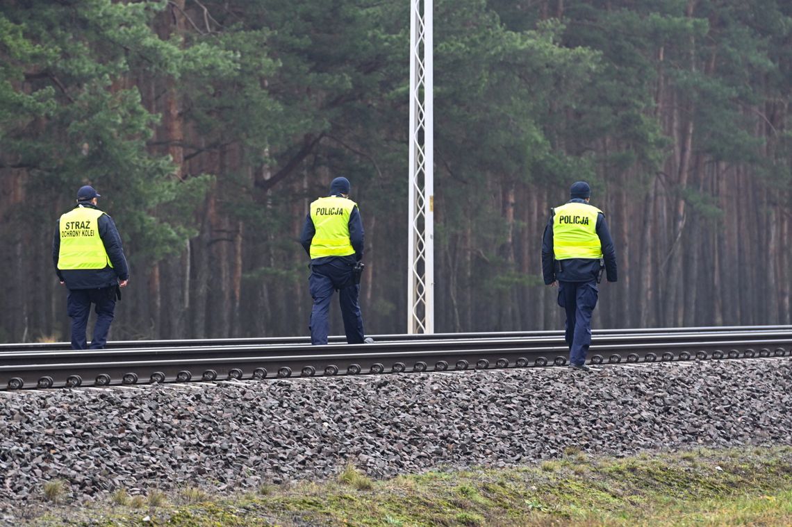Pierwsze zatrzymania w sprawie dywersji na kolei Policja_Puławy