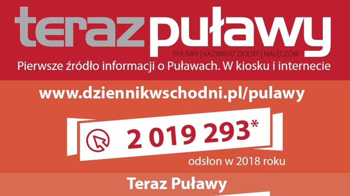 Pierwsze źródło informacji o Puławach. W kiosku i internecie