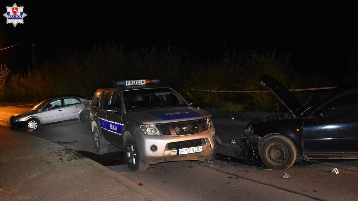 Pijany kierowca spowodował kolizję z radiowozem