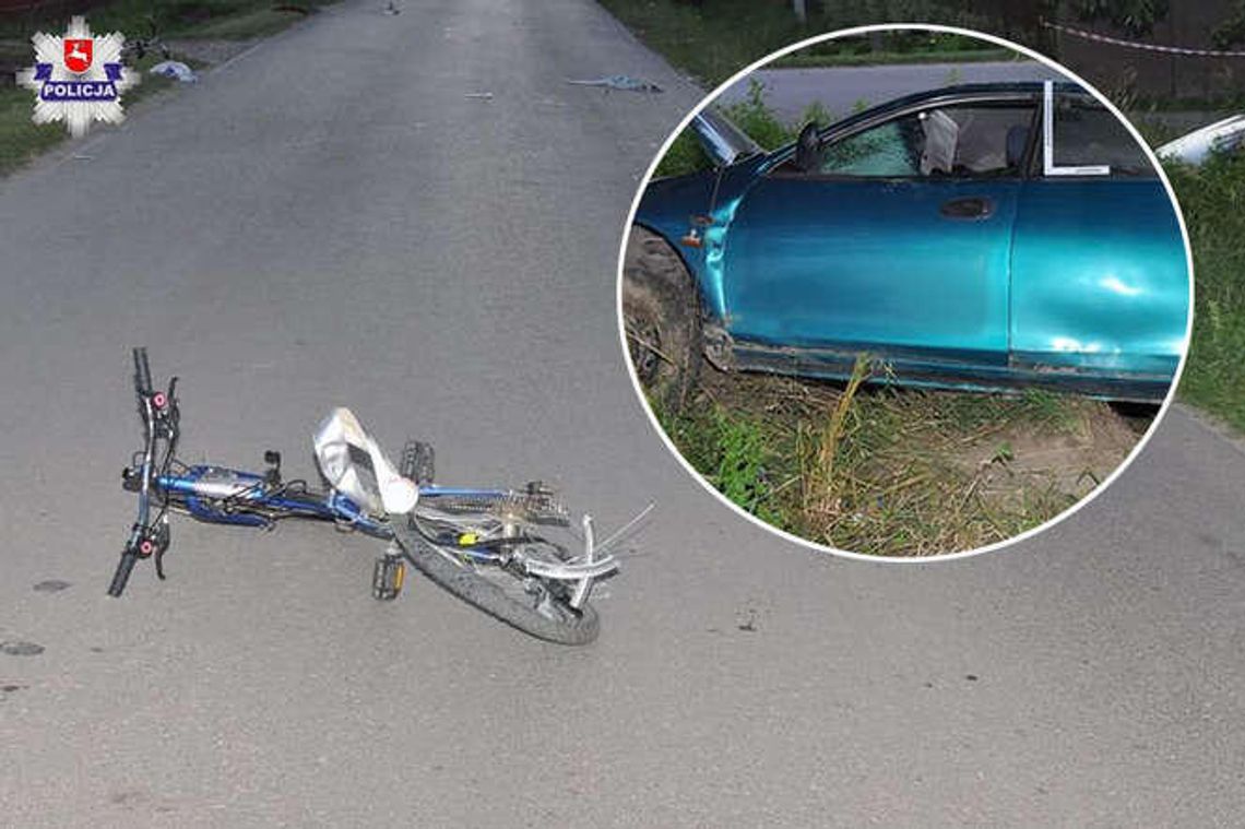 Pijany kierowca wjechał w nastolatki na rowerach