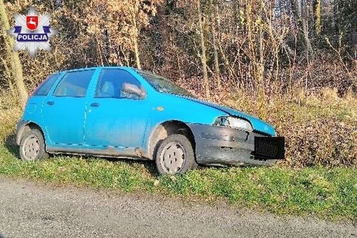 Pijany kierowca wjechał w ogrodzenie i zasnął w aucie Pijany kierowca wjechał w ogrodzenie i zasnął w aucie