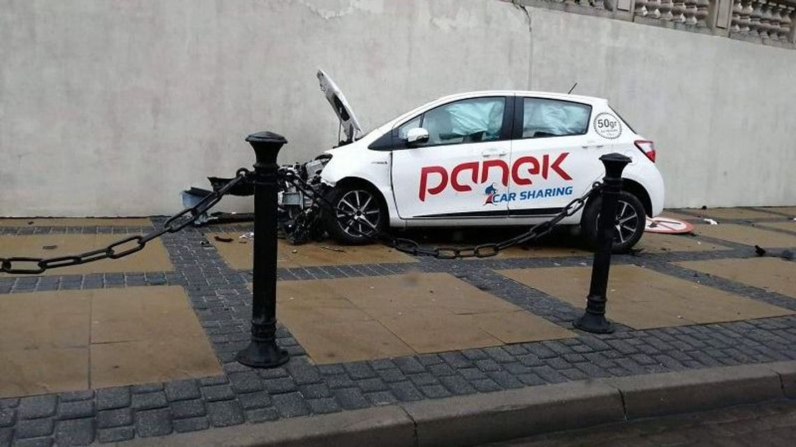 Pijany Mongoł rozbił w Lublinie wypożyczone auto. Już zapłacił za szkodę