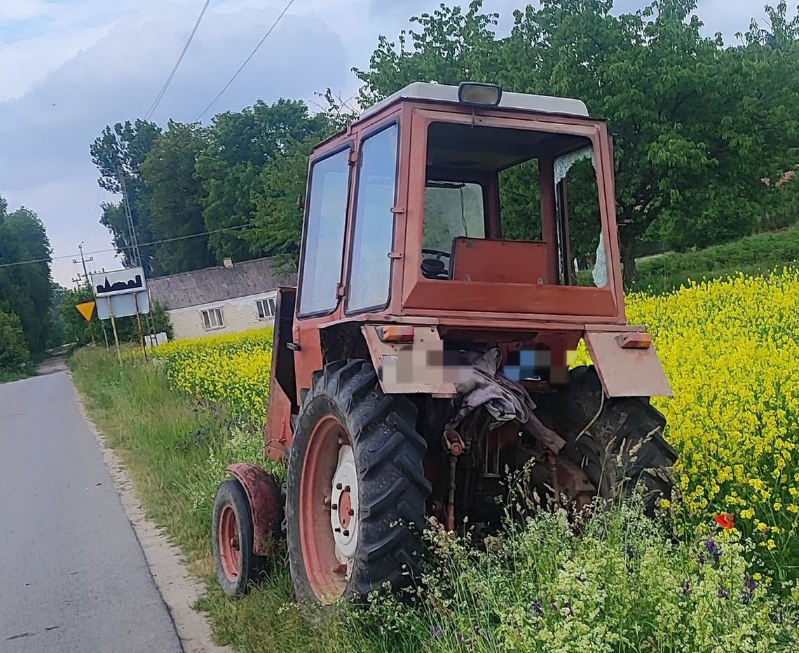 Pijany traktorzysta zatrzymany dzięki reakcji świadków. Miał ponad 2 promile alkoholu