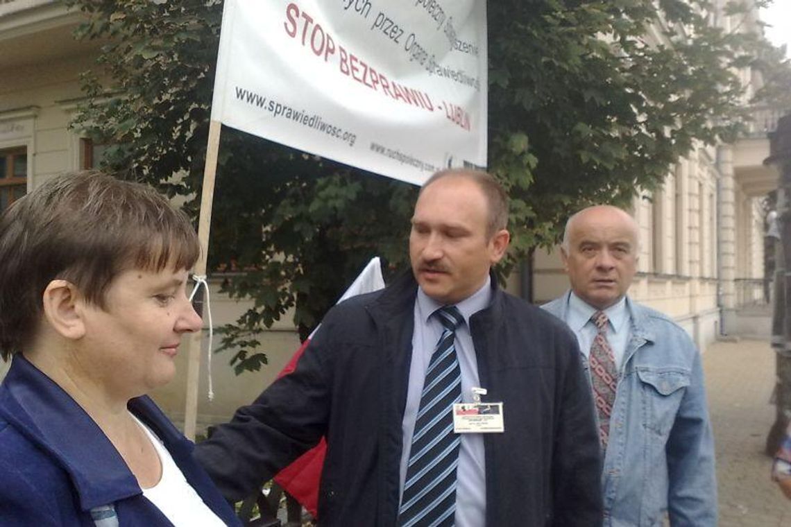 Pikieta przed Sądem Okręgowym w Lublinie