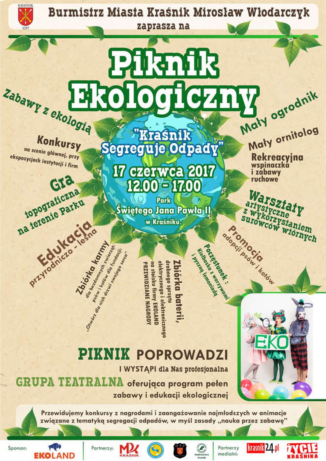 Piknik Ekologiczny "Kraśnik Segreguje Odpady" Piknik Ekologiczny "Kraśnik Segreguje Odpady"