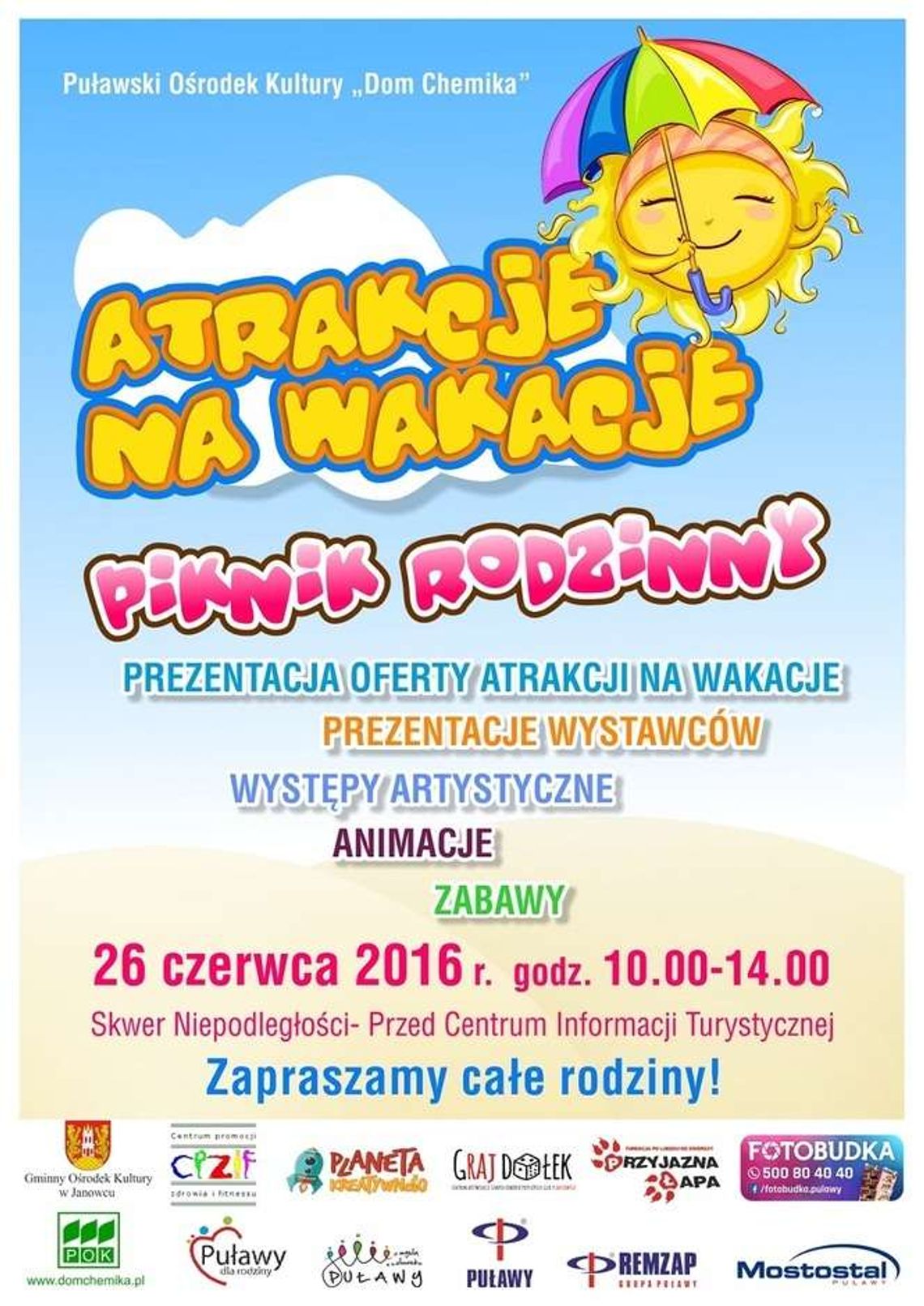 Piknik rodzinny "Atrakcje na Wakacje" w Puławach