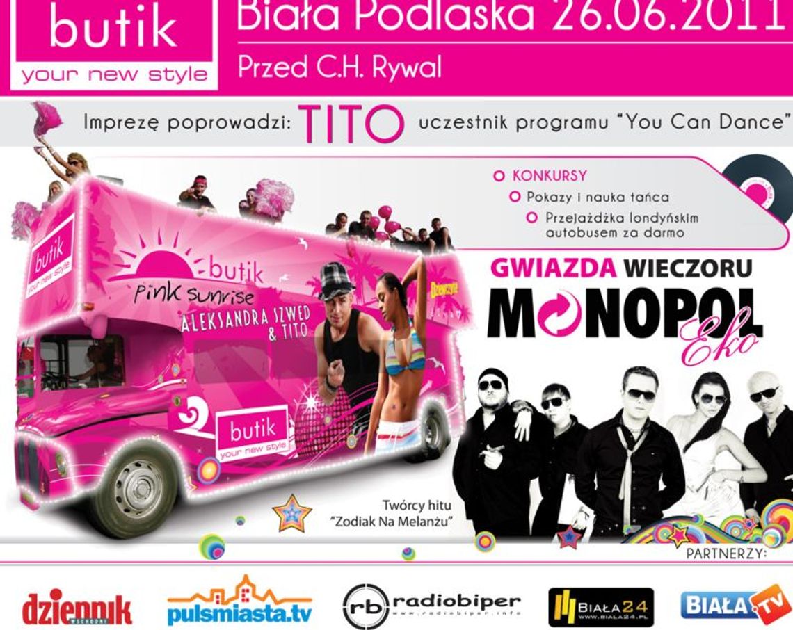 Pink Sunrise w Białej Podlaskiej: Dziewczyny rozbiorą się na ulicy Pink Sunrise w Białej Podlaskiej: Dziewczyny rozbiorą się na ulicy