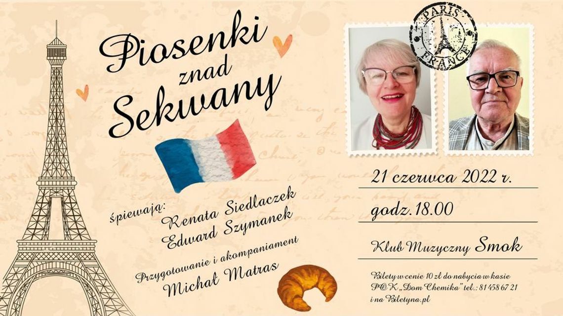 Piosenki znad Sekwany - koncert w Puławach Piosenki znad Sekwany - koncert w Puławach