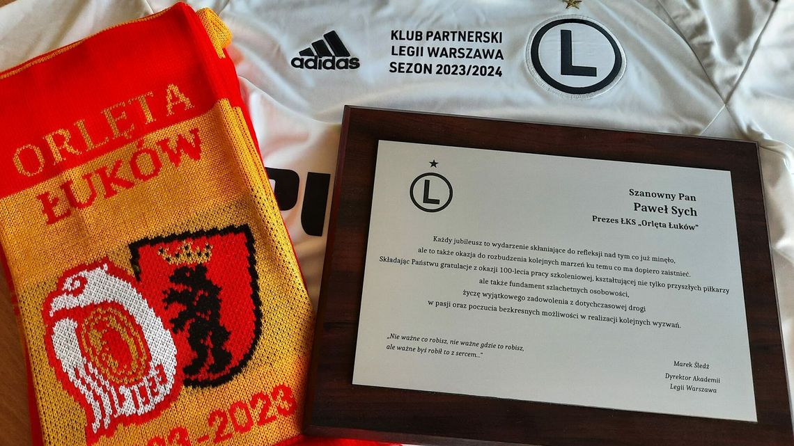 Pisz, Jóźwiak, Szczęsny, Podbrożny, Kucharski, czyli Legia Warszawa w Łukowie w prezencie na 100 urodziny Orląt