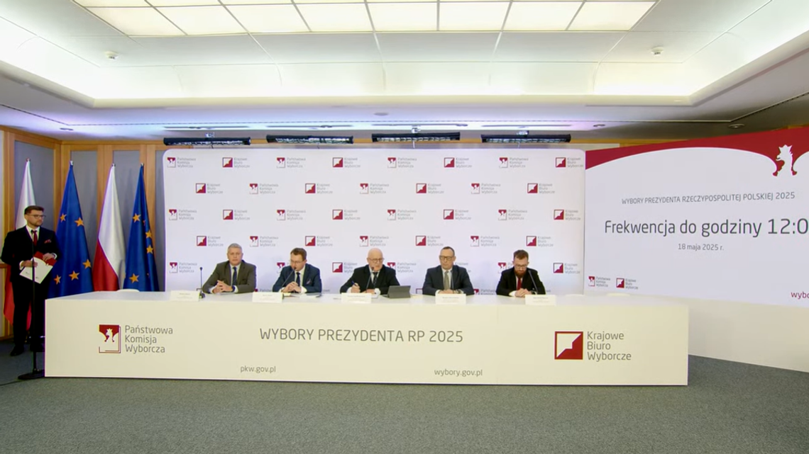 PKW podała frekwencję na godzinę 12. Lublin z najwyższą