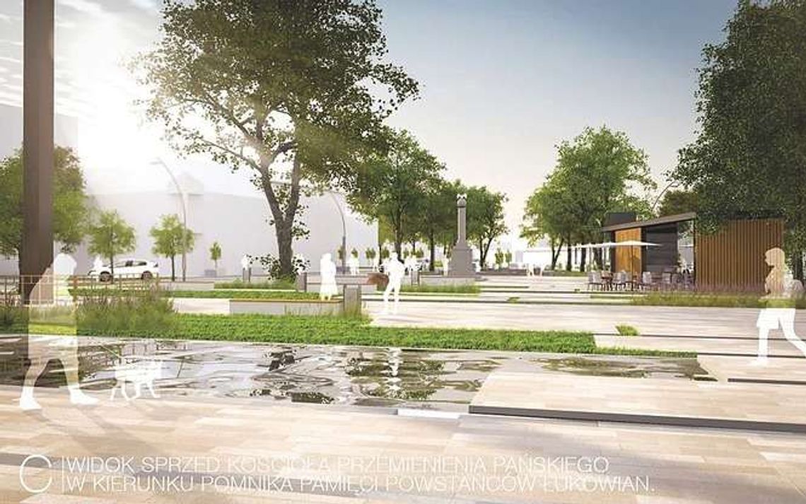 Plac Narutowicza w Łukowie do przebudowy (wizualizacje) Plac Narutowicza w Łukowie do przebudowy (wizualizacje)