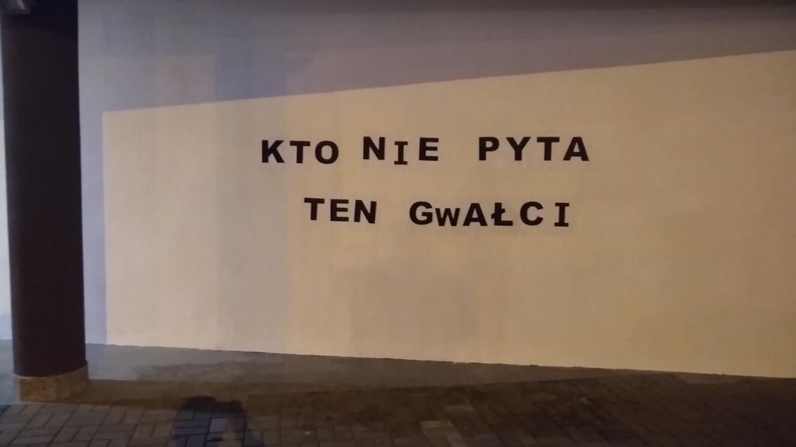 Plakaty piętnujące przemoc wobec kobiet pojawiły się w nocy w Lublinie. Większość z nich zerwano [zdjęcia]