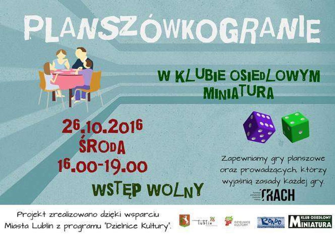 Planszówkogranie w Klubie Osiedlowym Miniatura na Czechowie