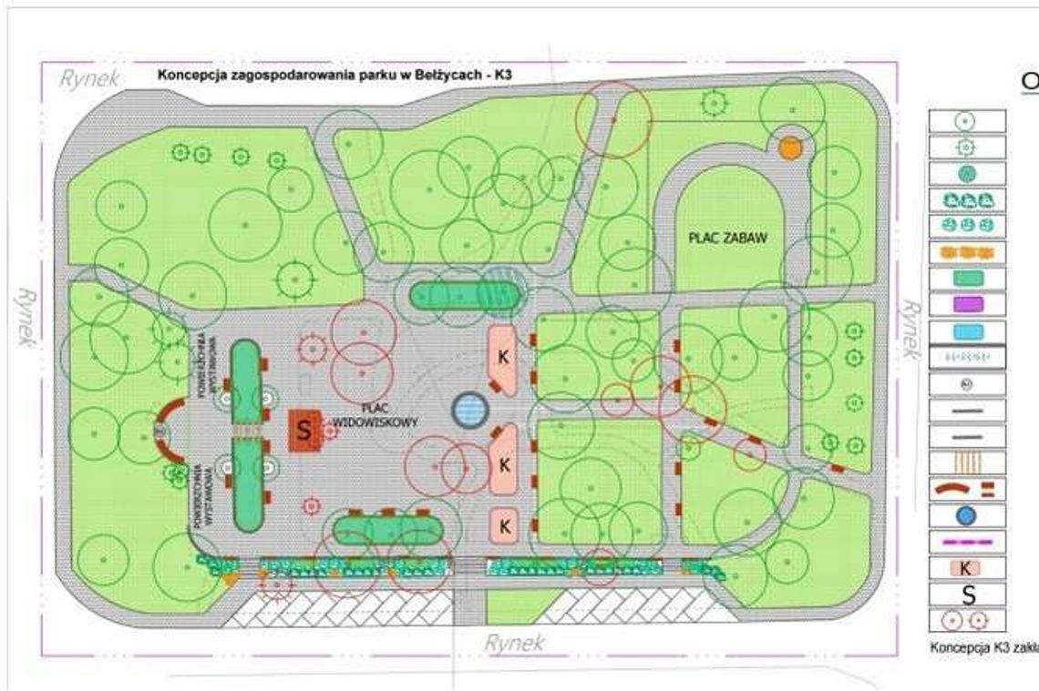 Planują nowe centrum Bełżyc. Jak może zmienić się park miejski?