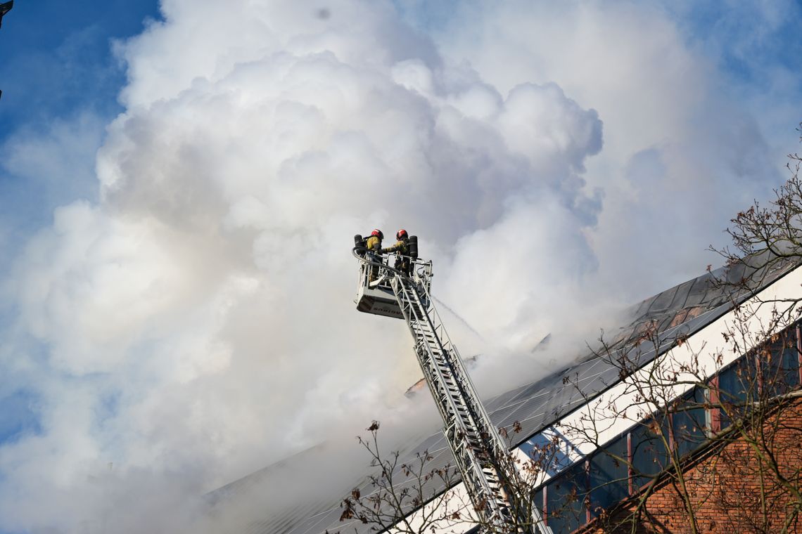 Pożar kościoła przy Kunickiego. Trwa dogaszanie.