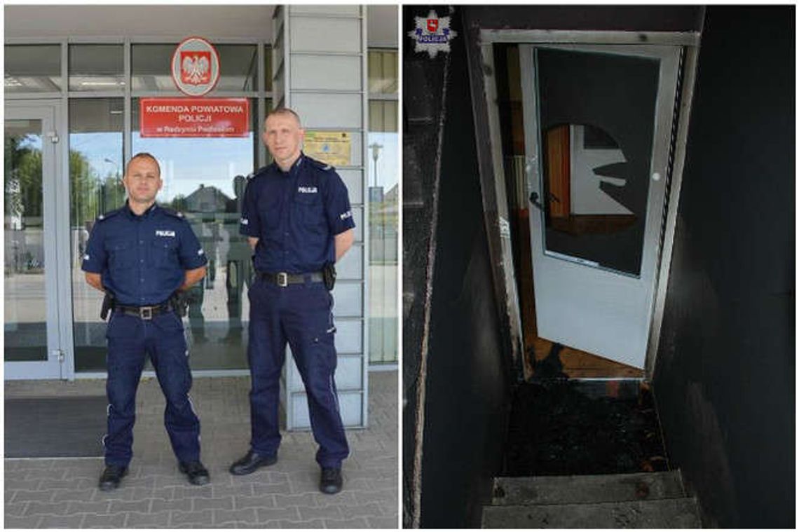 Po awanturze podpalił mieszkanie? Policjanci uratowali kobietę z dzieckiem
