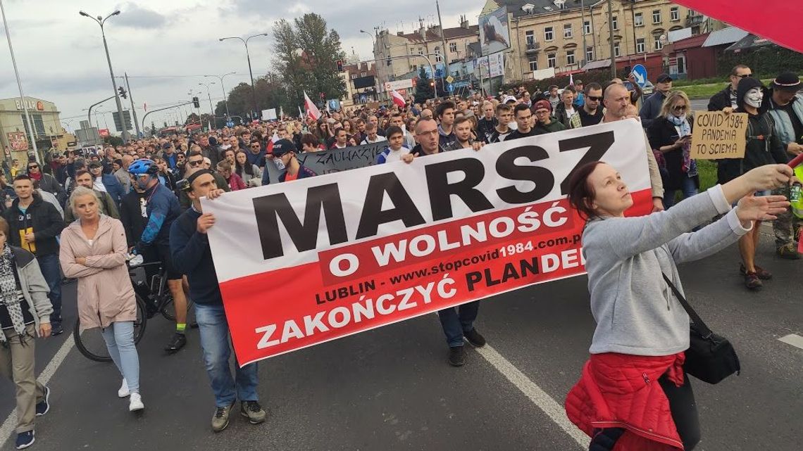Po marszu w Lublinie 23 wnioski do sądu o ukaranie za brak maseczek
