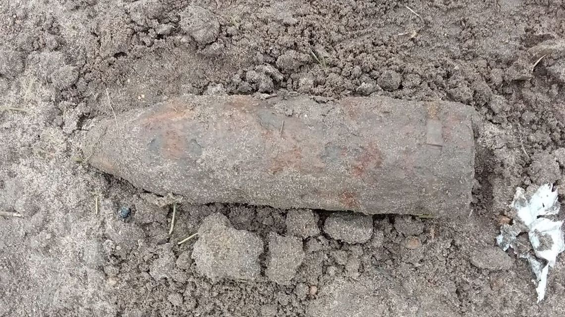 Pocisk w polu. Na szczęście go zneutralizowali