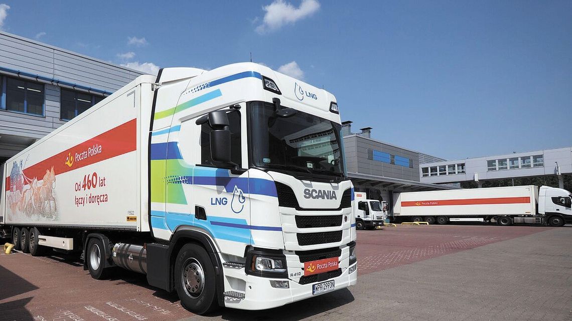 Poczta Polska jeździ scanią w gazie na trasie Lublin-Warszawa-Lublin