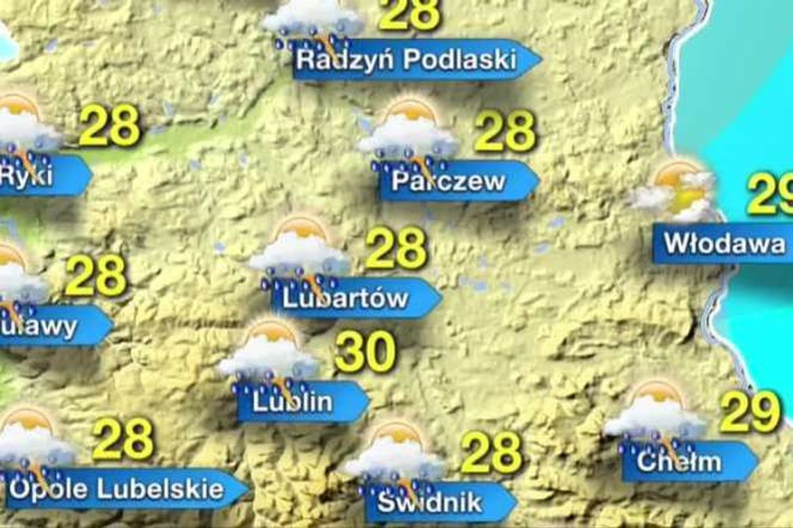 Pogoda na poniedziałek 10.07 w Lublinie i woj. lubelskim