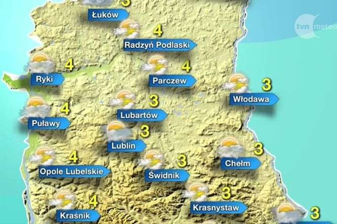 Pogoda na poniedziałek 27.11. w woj. lubelskim