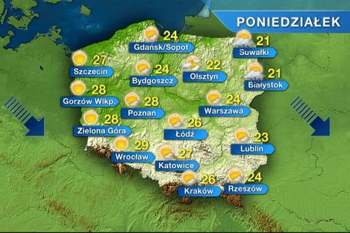 Pogoda na poniedziałek, wtorek i środę (wideo)
