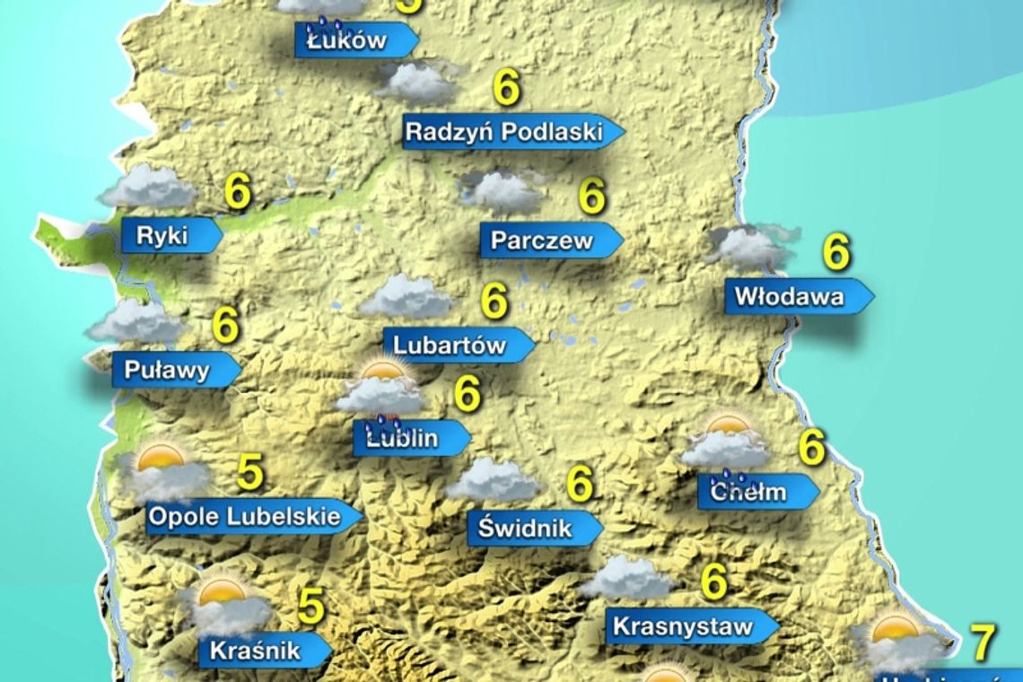 Pogoda na środę w woj. lubelskim