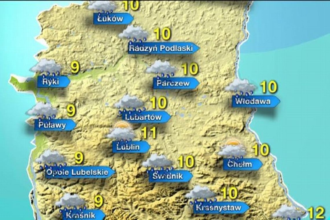 Pogoda na wtorek dla woj. lubelskiego