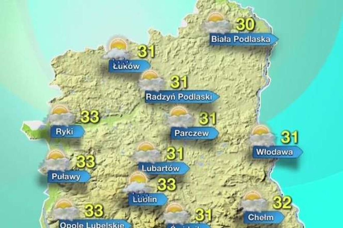 Pogoda w Lubelskiem: To będzie upalna sobota