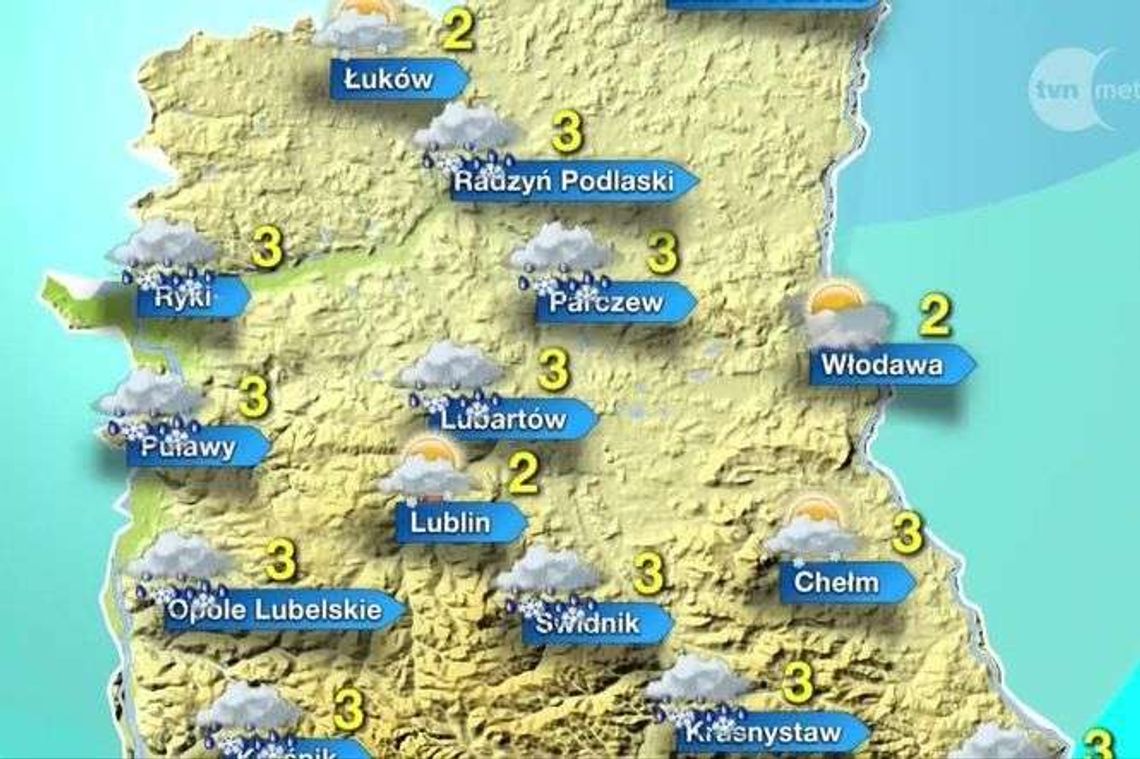 Pogoda we wtorek w woj. lubelskim. Uwaga na śliskie chodniki Pogoda we wtorek w woj. lubelskim. Uwaga na śliskie chodniki