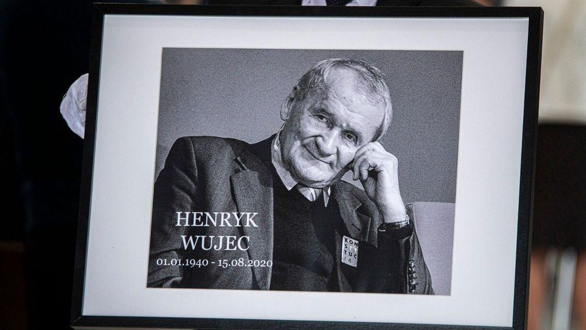 Pogrzeb Henryka Wujca. Został pośmiertnie uhonorowany Orderem Orła Białego