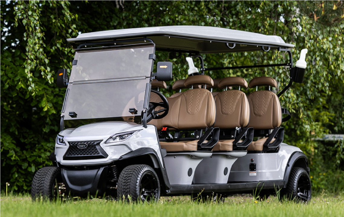 6-osobowy model wolnobieżnego pojazdu elektrycznego WEV