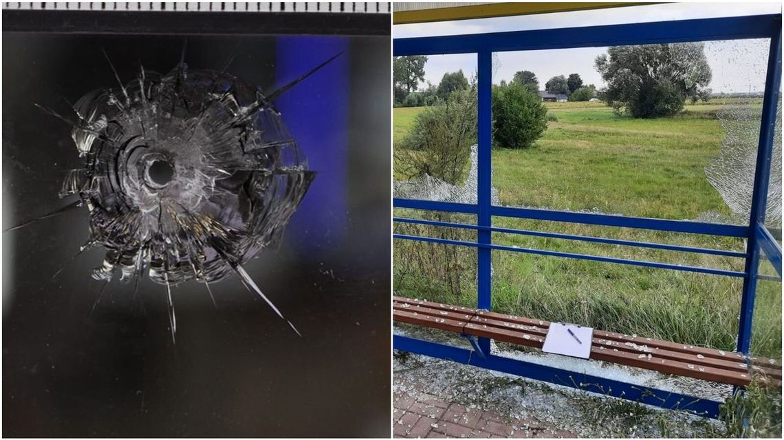 Pokłócił się z dziewczyną i chciał "odreagować". Jednego dnia strzelał na stacji paliw i zdewastował przystanki