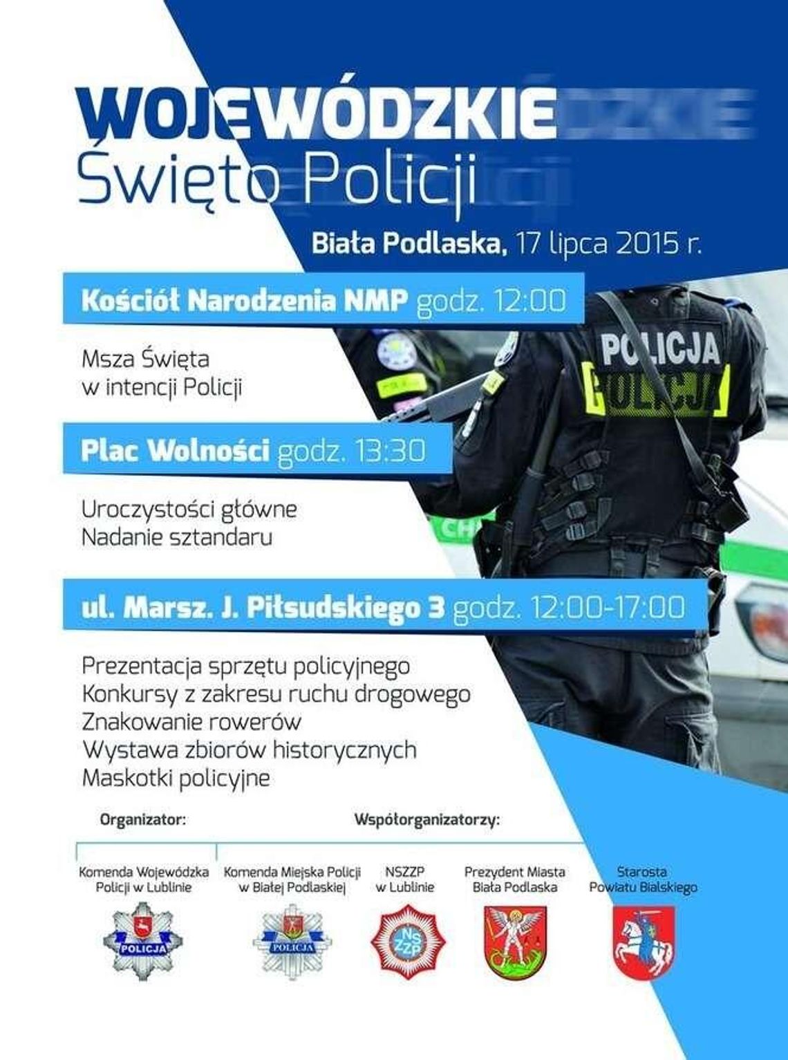 Policja będzie świętować w Białej Podlaskiej