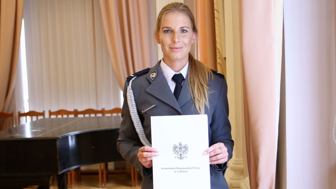 Policjantka z komisariatu w Kurowie: "Wstąpiłam do policji, żeby pomagać ludziom"