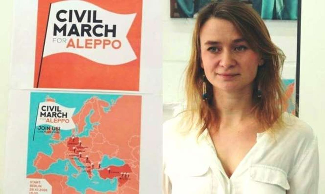 Polka prowadzi marsz z Berlina do Aleppo
