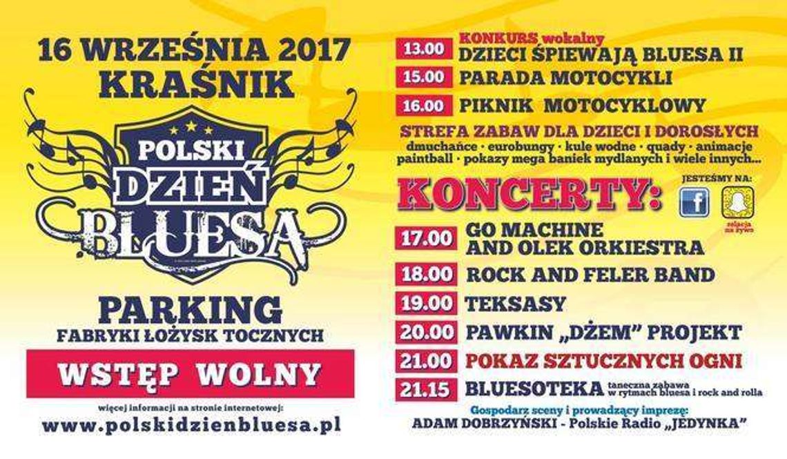 Polski Dzień Bluesa w Kraśniku: Program wydarzeń i koncertów