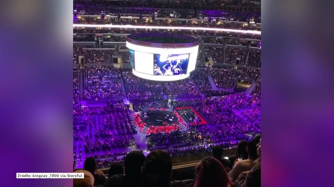 Ponad 20 tysięcy fanów pożegnało Kobego Bryanta w hali Staples Center w Los Angeles
