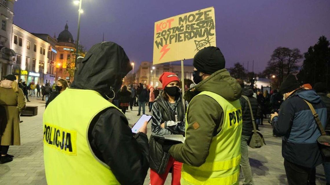 Ponad 240 wylegitymowanych osób podczas marszu "Wszyscy na Lublin". Policja: 6 osób z mandatami