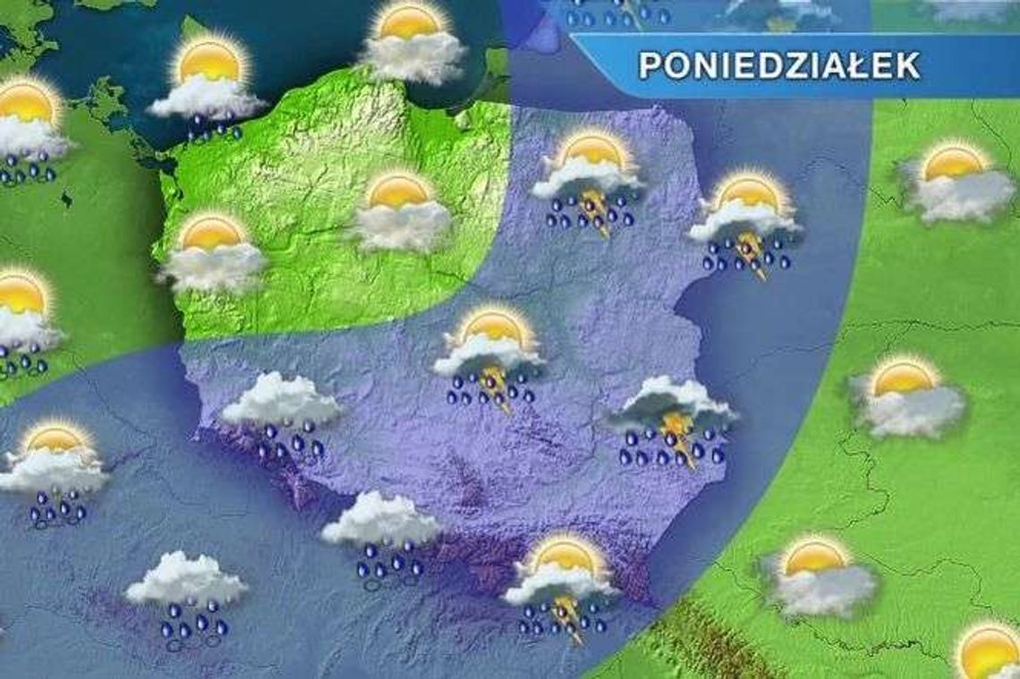Poniedziałek gorący, ale z burzami i gradem Poniedziałek gorący, ale z burzami i gradem