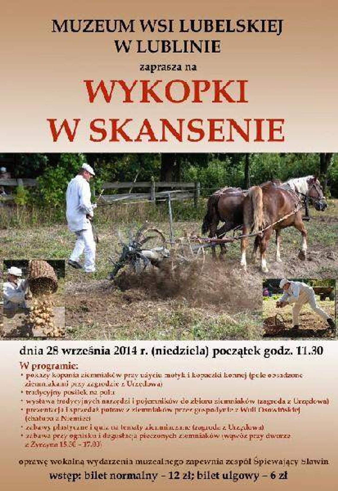 Pora zbierać kartofle. Wykopki w skansenie