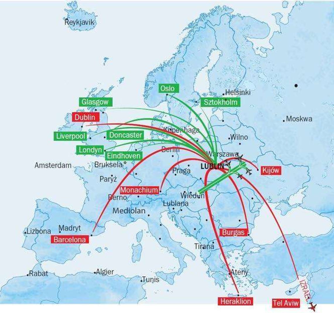 Port Lotniczy Lublin szykuje się na lato. Sześć nowych tras z Lublina
