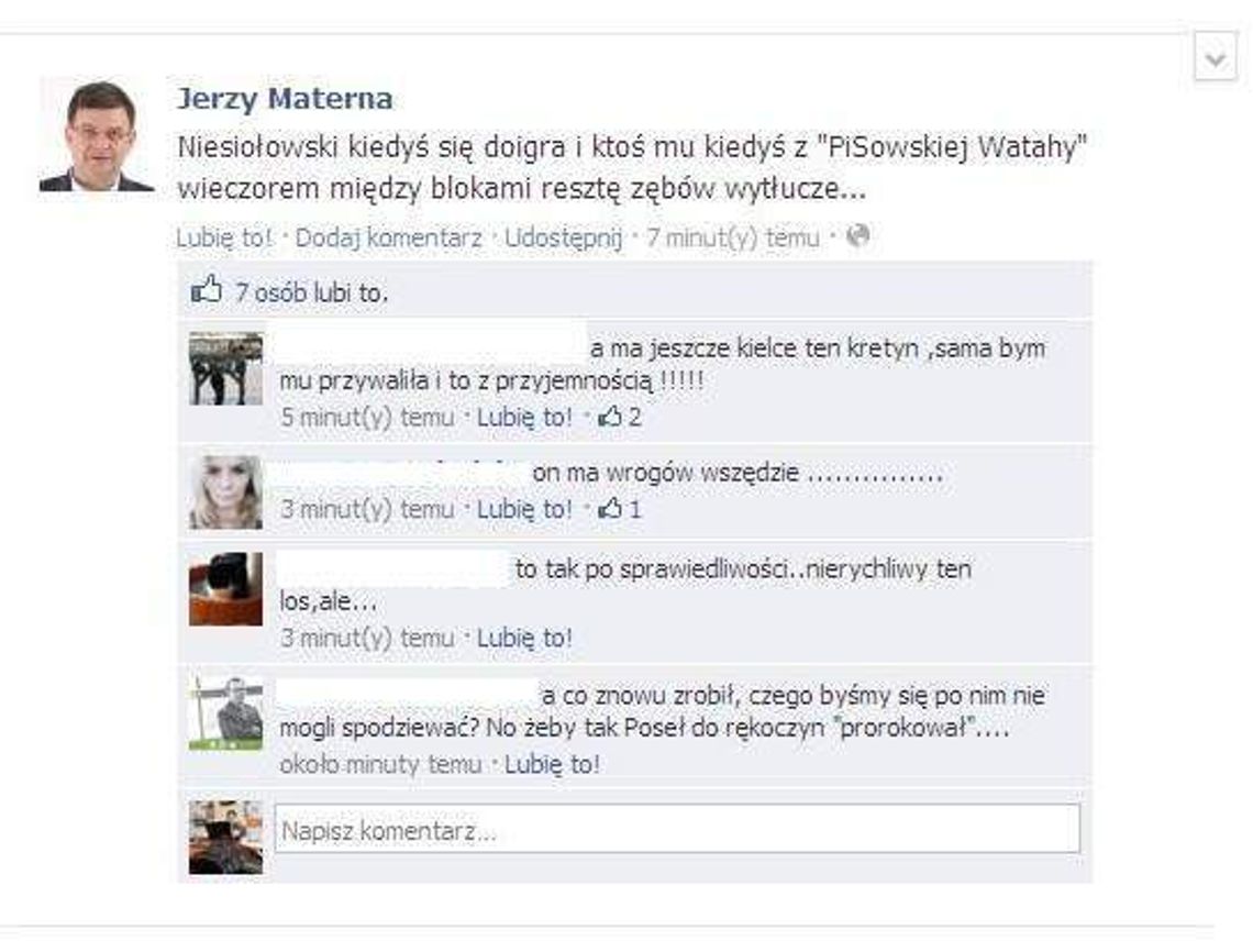 Poseł PiS: Niesiołowski kiedyś straci zęby