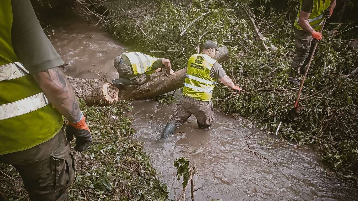 Potężne burze w Kraśniku. Terytorialsi ruszyli z pomocą