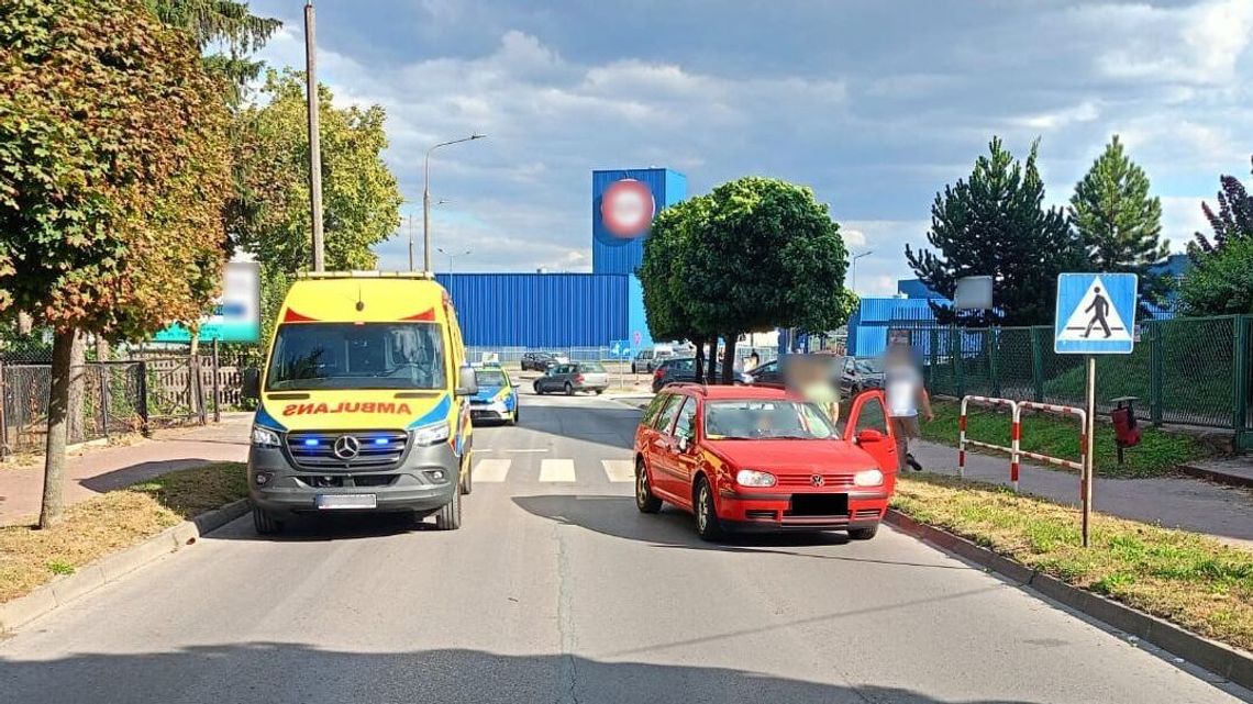 Potrącenie pieszego na przejściu w Rykach