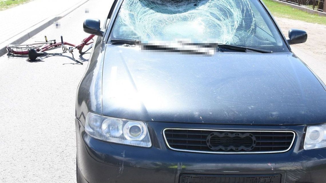 Potrącenie rowerzysty koło Łukowa. Za kierownicą audi 18-latek