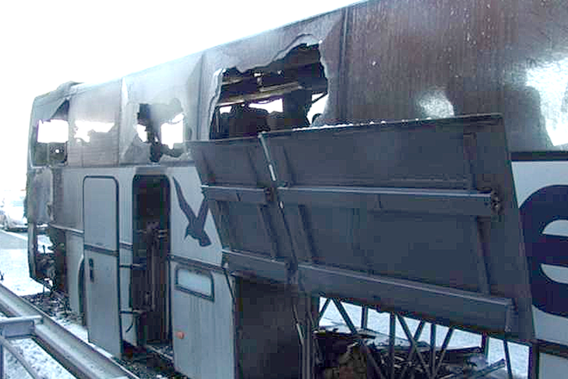 Pożar autokaru PKS Chełm. Dzieci jechały na kolonie Pożar autokaru PKS Chełm. Dzieci jechały na kolonie