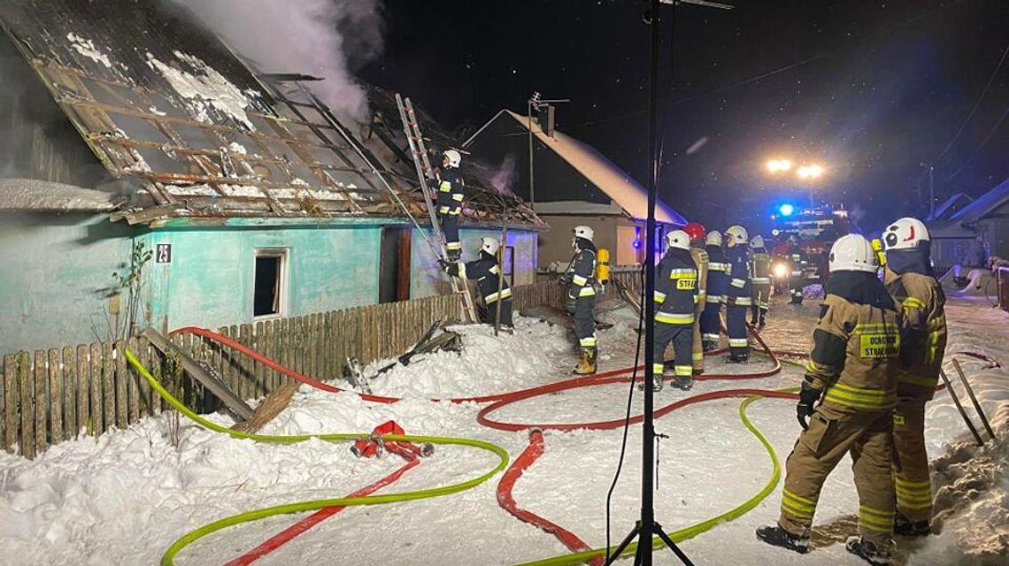 Pożar domu. Nie żyje jedna osoba Pożar domu. Nie żyje jedna osoba