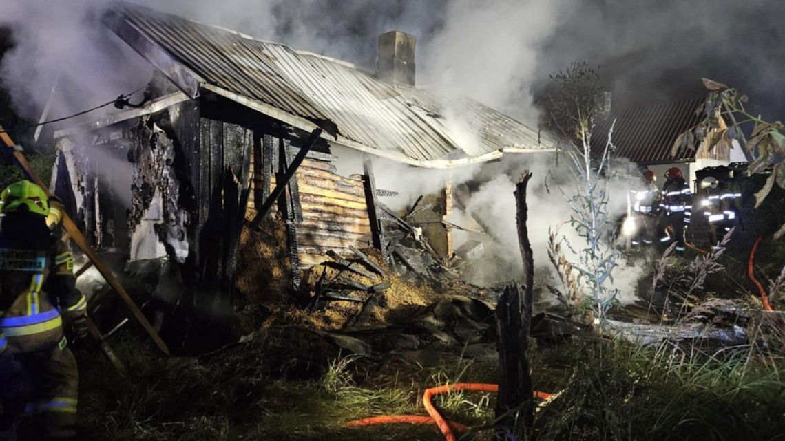 Pożar domu przy Olszowej. Prawdopodobnie wybuchł gaz Pożar domu przy Olszowej. Prawdopodobnie wybuchł gaz