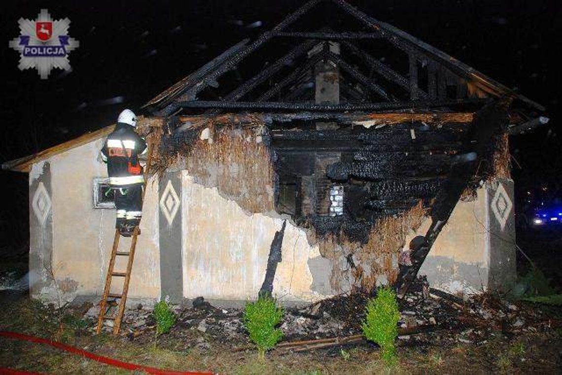 Pożar domu w Czemiernikach, jedna ofiara